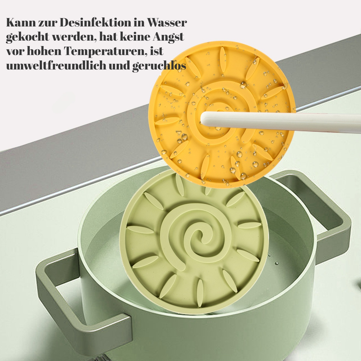 Silikon-Isolierunterlage, Tischset, Topfuntersetzer, Tassen- und Schüsseluntersetzer, hochtemperatur