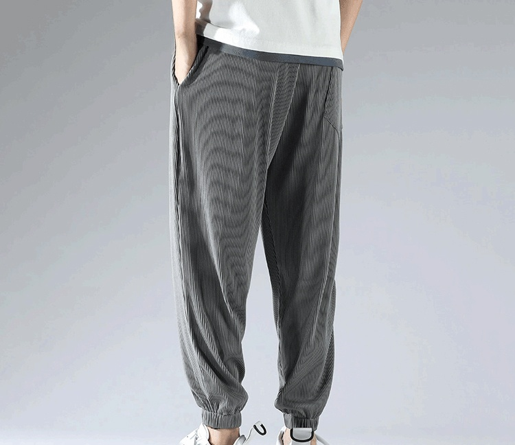 メンズアイスシルクカジュアルパンツ