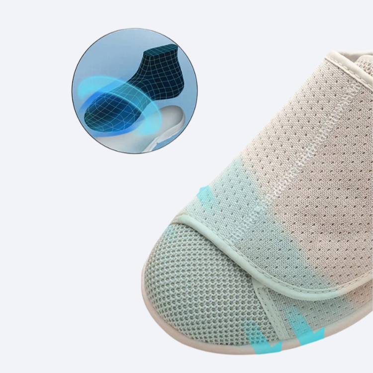 الحذاء الكاجوال المريح مع الاغلاق بلاصق فيلكرو قابل للتعديل