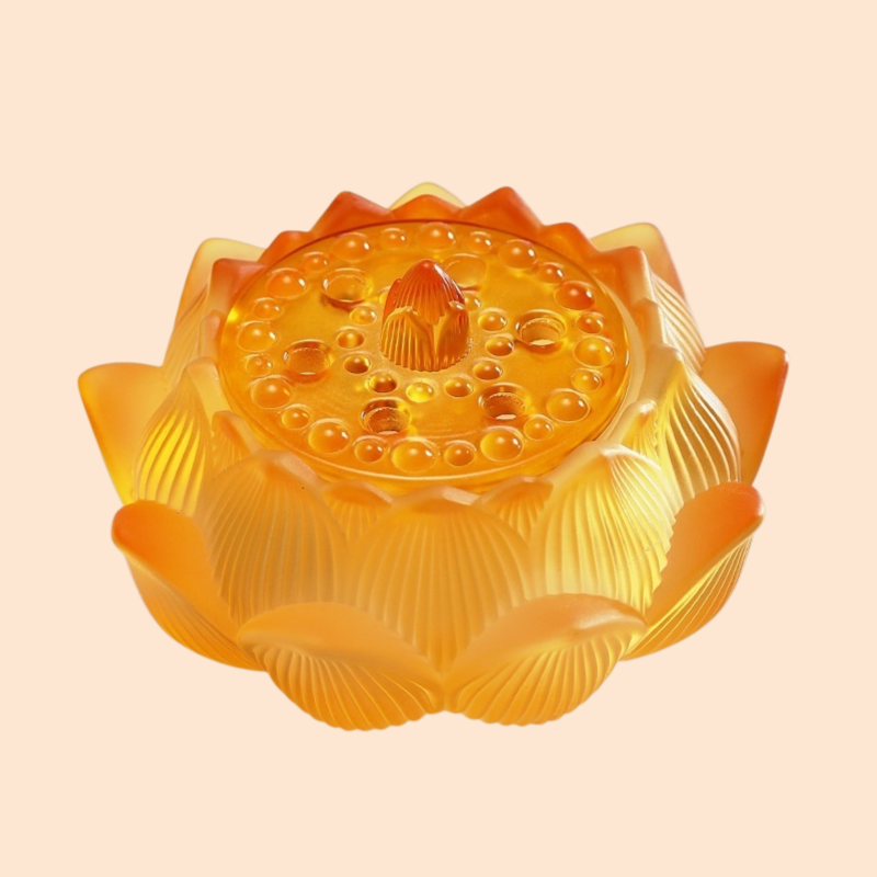 カラフルなガラスの香炉