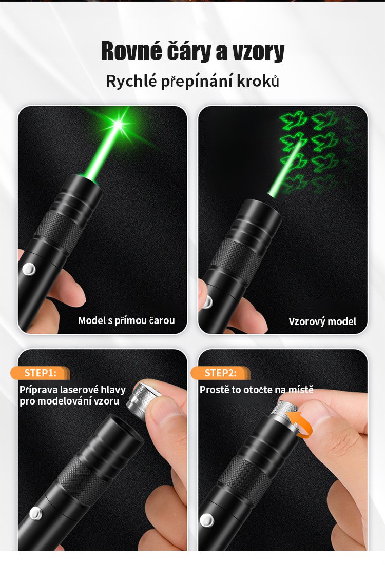 Robustní konstrukce laserové svítilny pro náročné použití