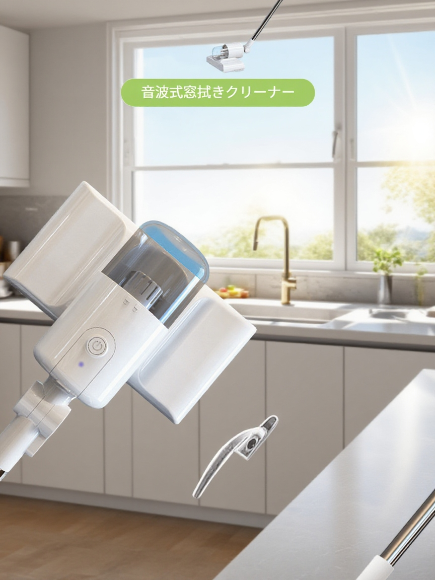 充電式電動ガラス清掃ロボット本体の画像