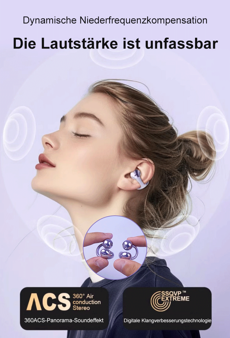 [Keine Ohrenschmerzen] Hochwertiges Nicht-In-Ear-Bluetooth-Headset