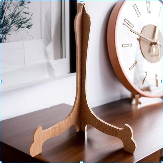 حامل عرض سطح مكتب خشبي، رف تخزين، رف من الخشب الصلب