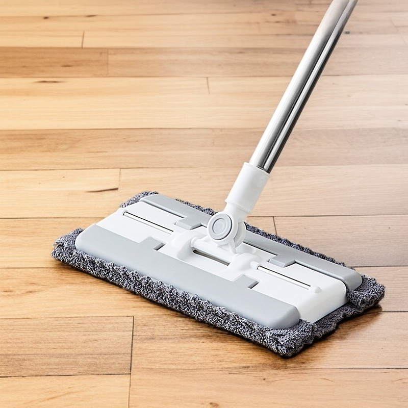 交換可能なハンドフリーモップ ウェット ドライ静電気除塵モップ レイジーモップ ホームクリーニング 交換可能な使い捨てモップ