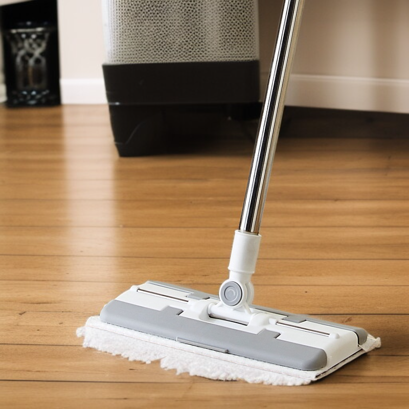 交換可能なハンドフリーモップ ウェット ドライ静電気除塵モップ レイジーモップ ホームクリーニング 交換可能な使い捨てモップ