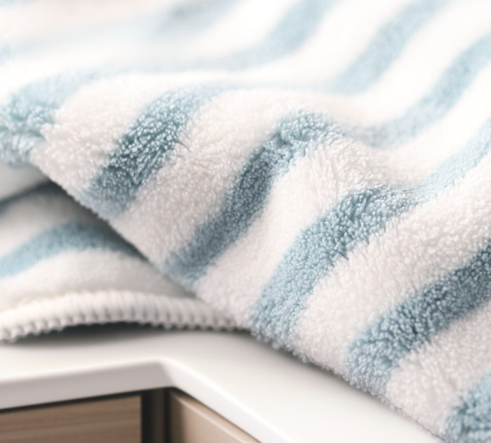 細條紋設計提升毛巾質感
