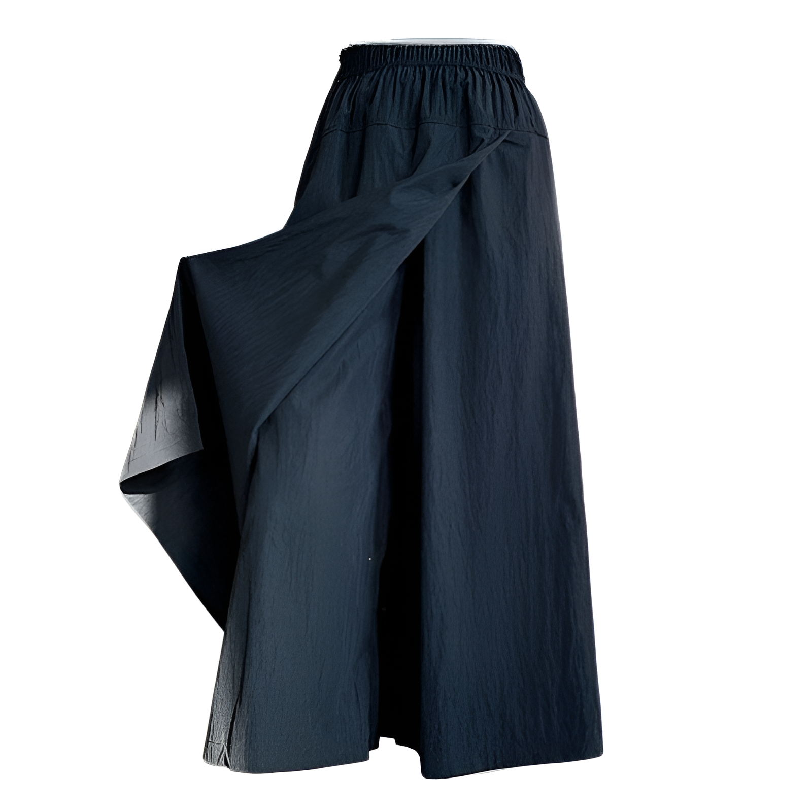 グレーヤマモトワークウェアスカートパンツレディース夏レディースハイウエストパンツAラインスプリットスカートパンツ小さいサイズアイスシルクワイドレッグパンツ