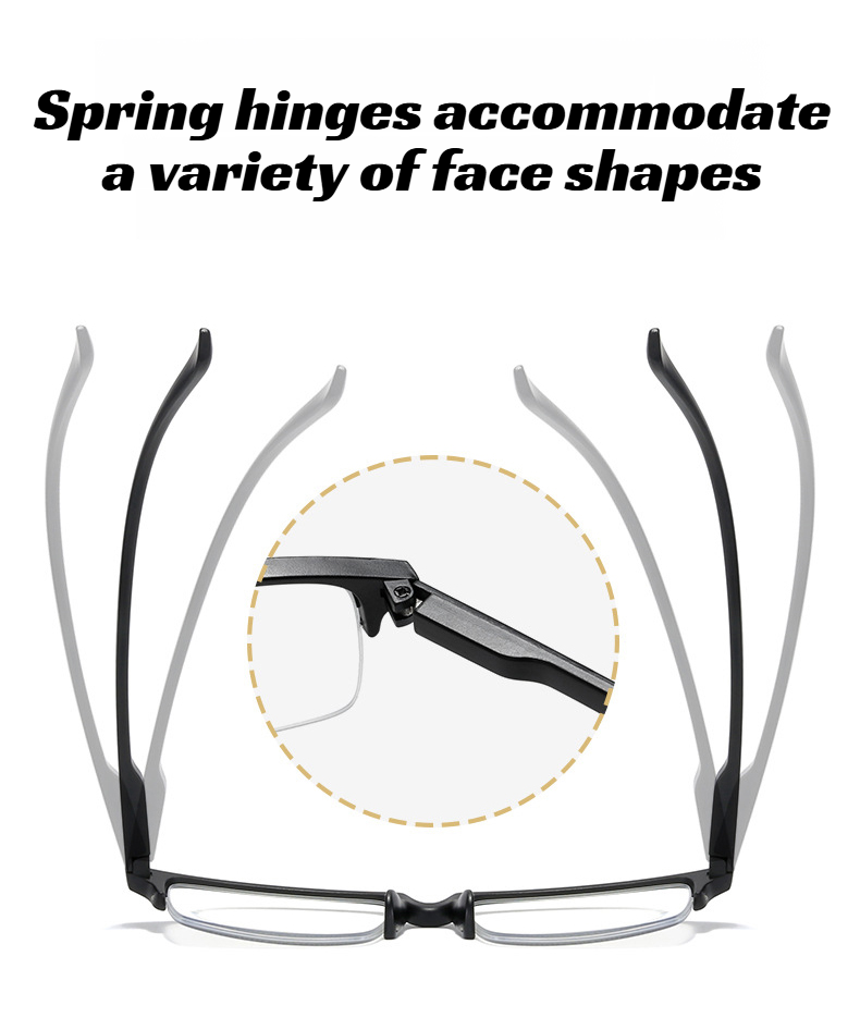 Scene leisure preferred half frame glasses design