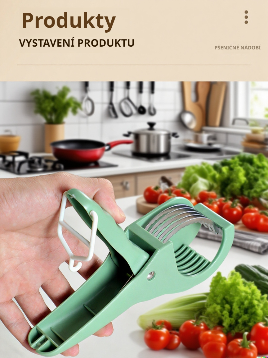 Nerezový multifunkční kráječ