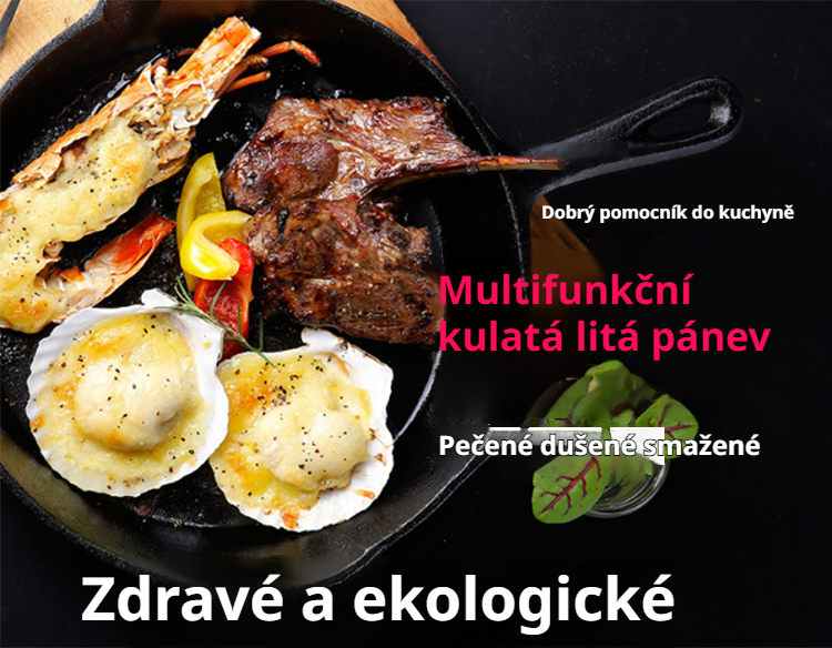 Multifunkční kulatá litinová pánev