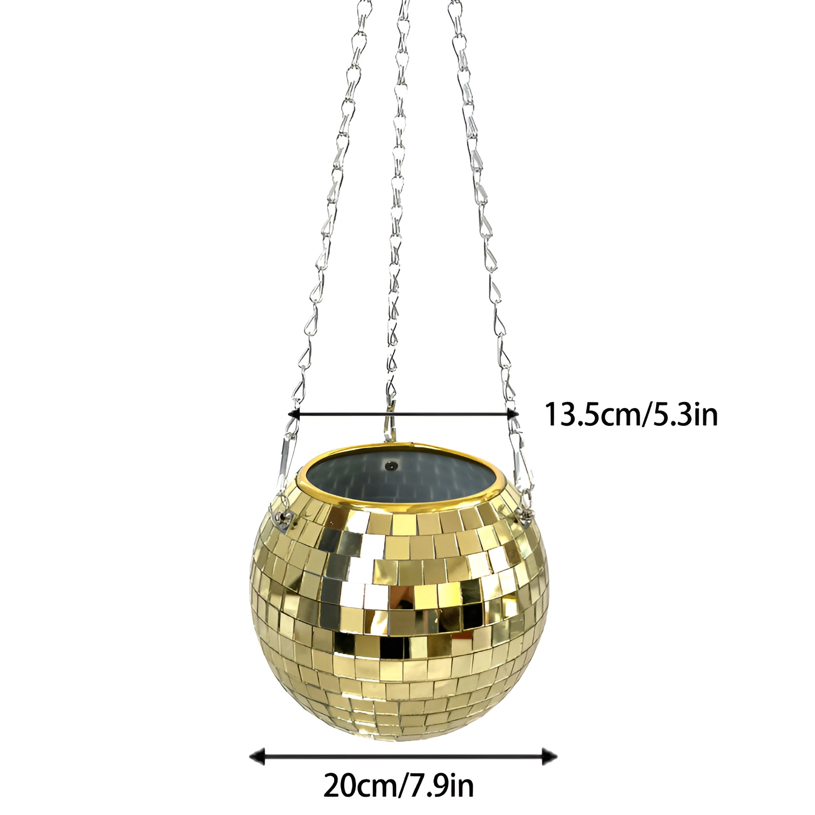 Disco Ball Pflanzer kreative Blumentopf Hängekorb Pflanze Pflanztopf