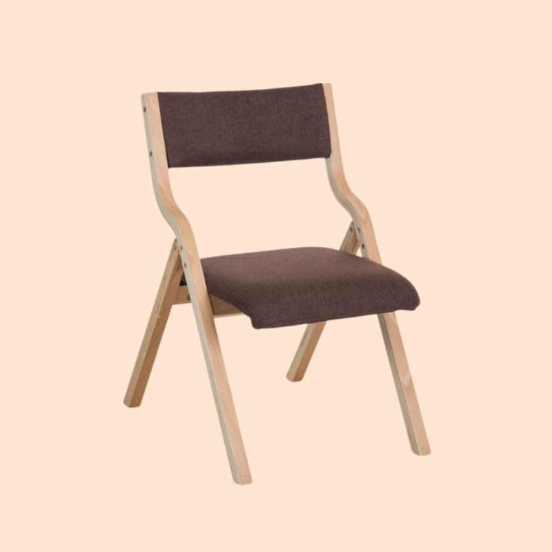 無垢材の折りたたみ椅子