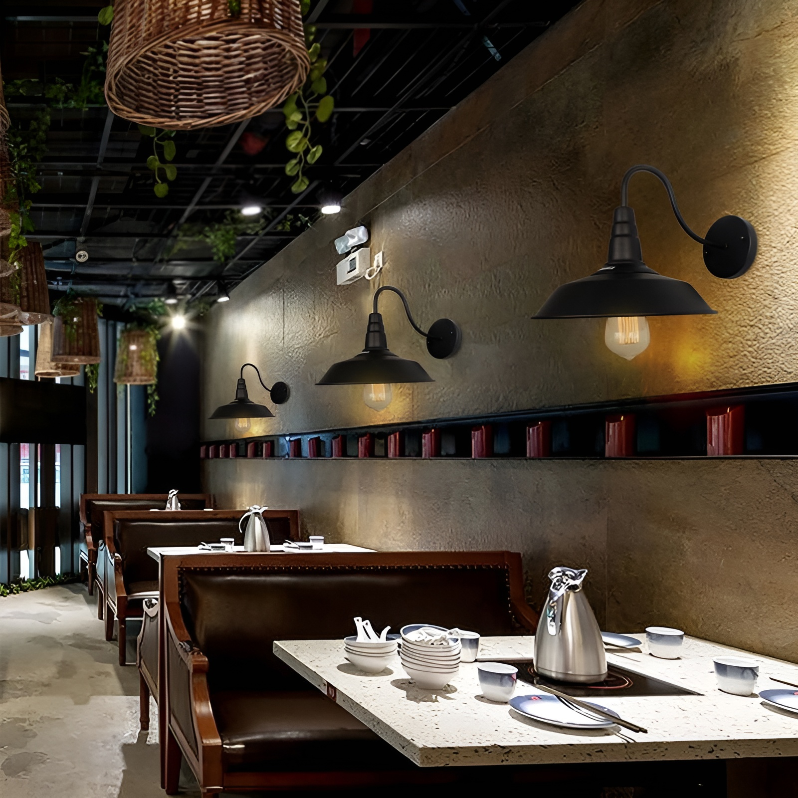 ヴィンテージ工業風屋外ウォールランプ