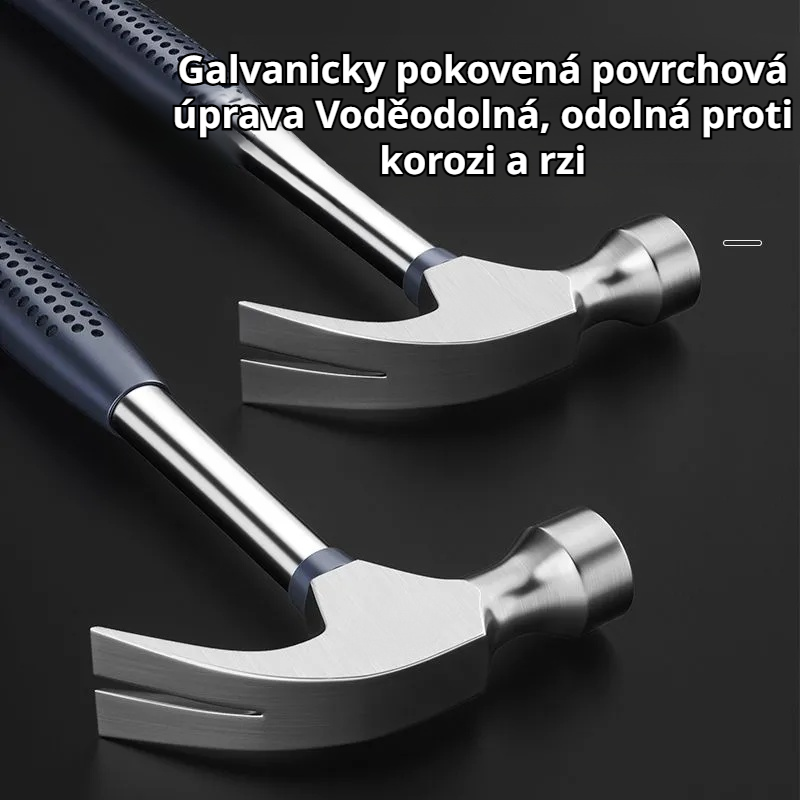Kladivo s kulatou hlavou a protiskluzovou rukojetí pro domácnost
