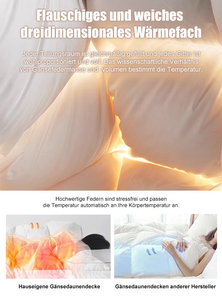 【Fünf-Sterne-Hotel-Edition】Luxuriöse Daunendecke