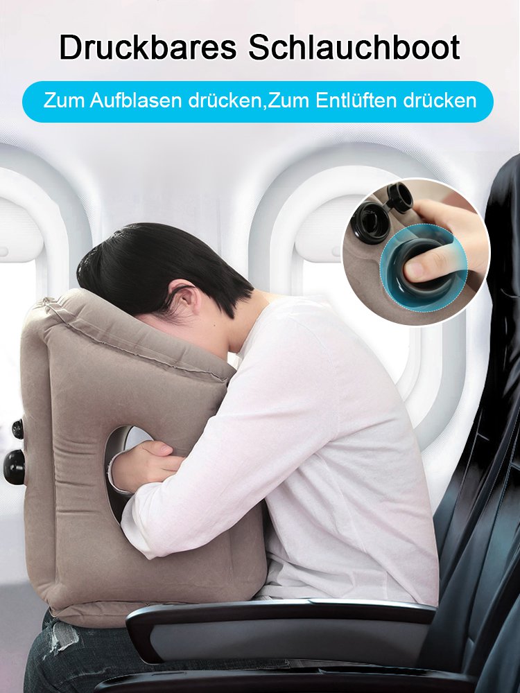 [Entspannt lange Reisen überstehen] Flugzeug-Wunderkissen zum Liegen und Schlafen