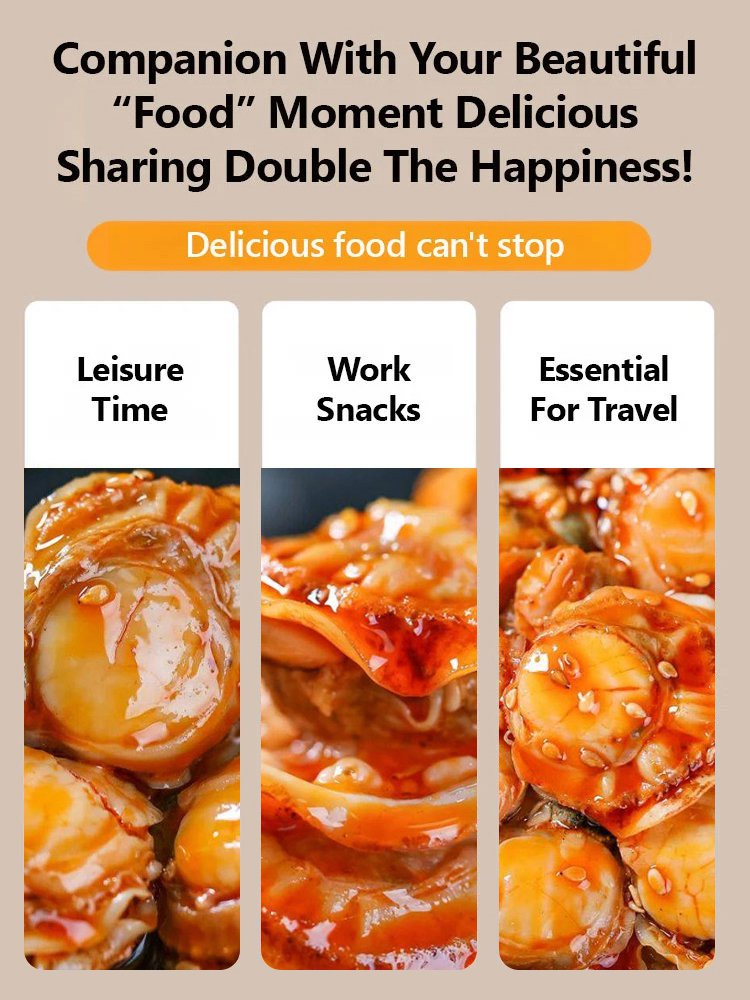 Freshly Caught Spicy Garlic Scallops (Canned)