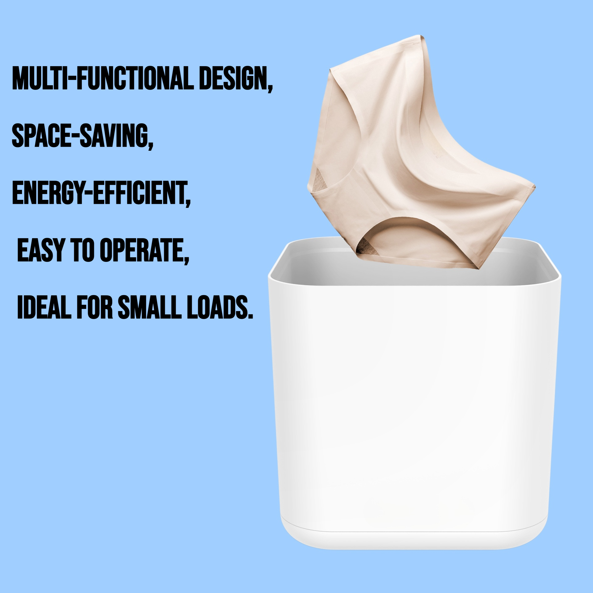 Multi functional underwear and socks semi-automatic mini washing machine