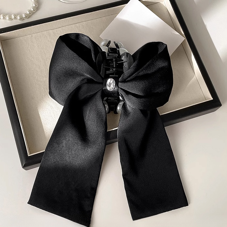 提升氣質顯臉小蝴蝶結珍珠髮夾