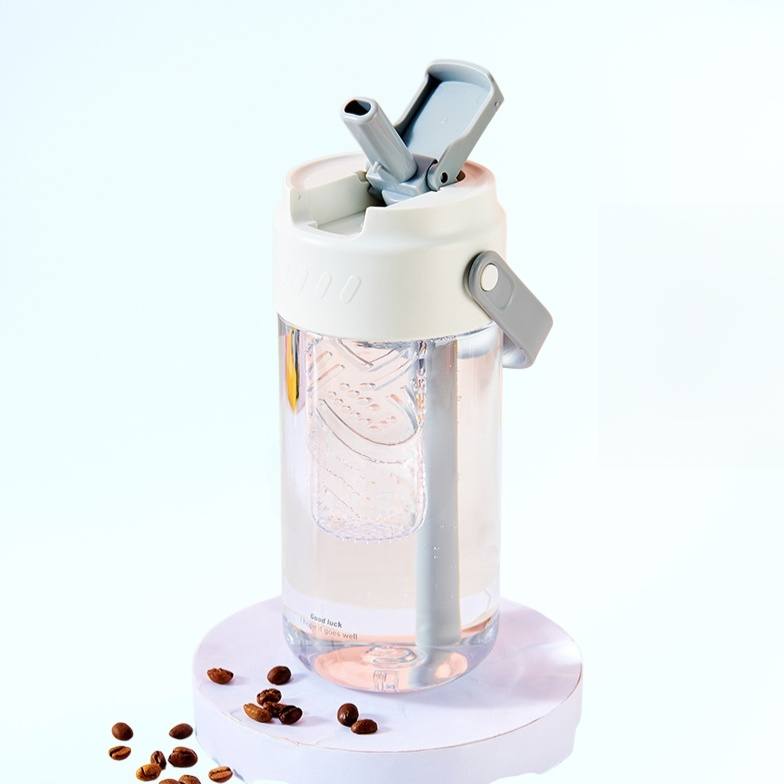 인기 핸들 커피컵 남녀용 스포츠 피트니스 빨대컵