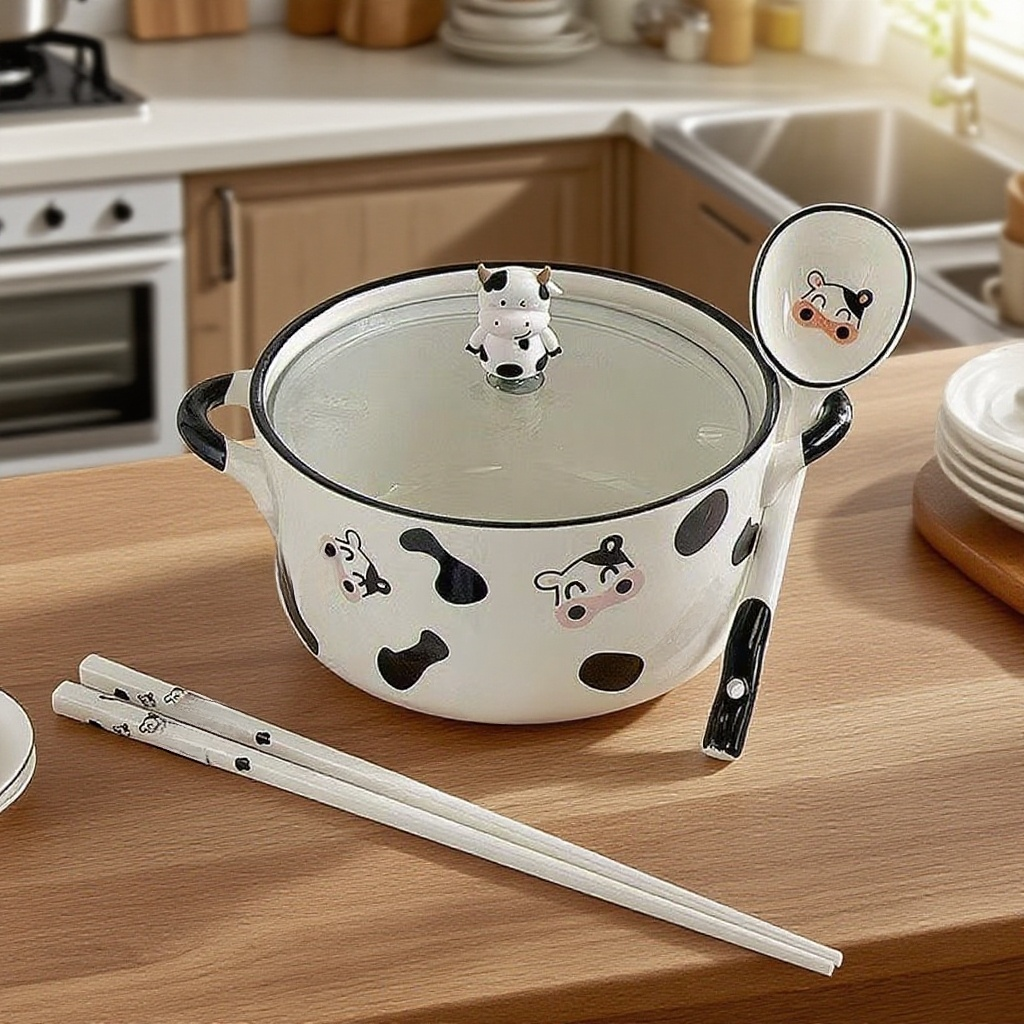 소 세라믹 인스턴트 라면 그릇