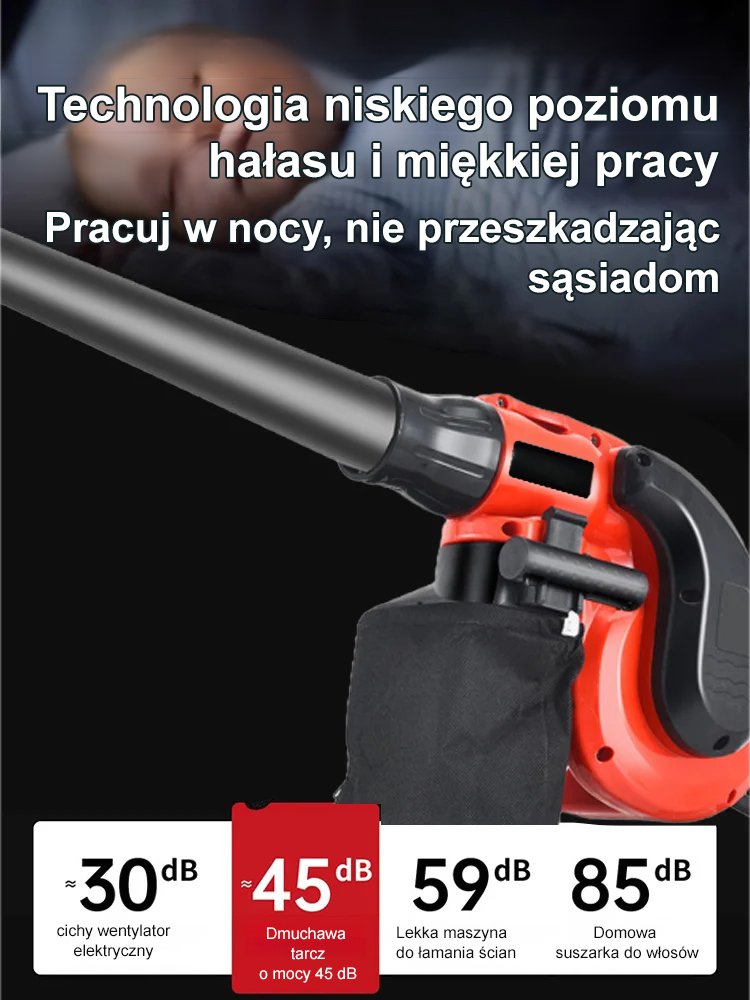 Akumulatorowa dmuchawa do liści