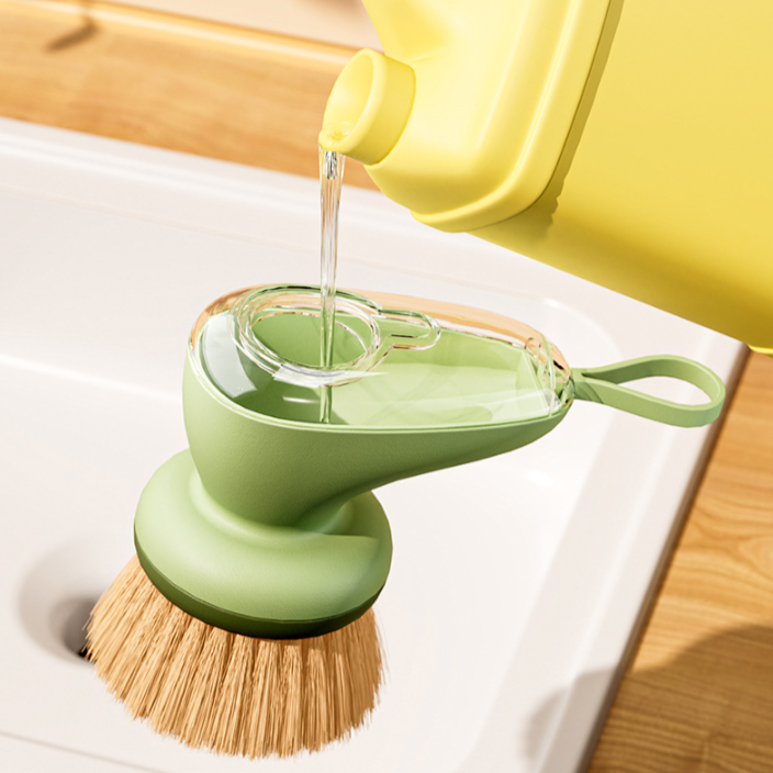 廚房按壓出液洗碗刷