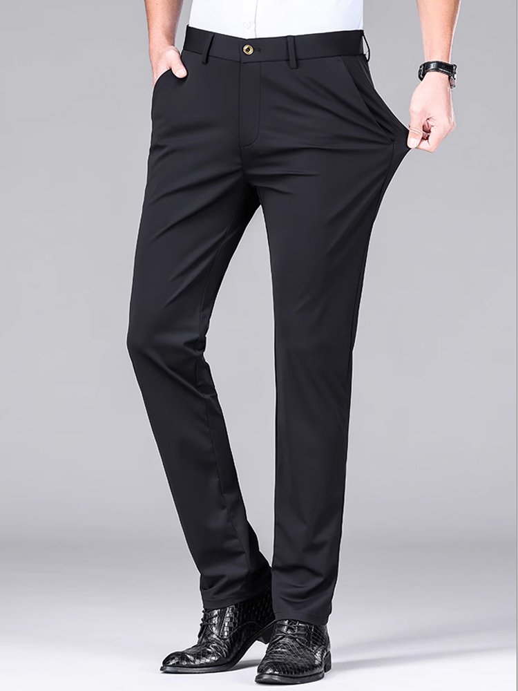 Summer cool high elastic trousers