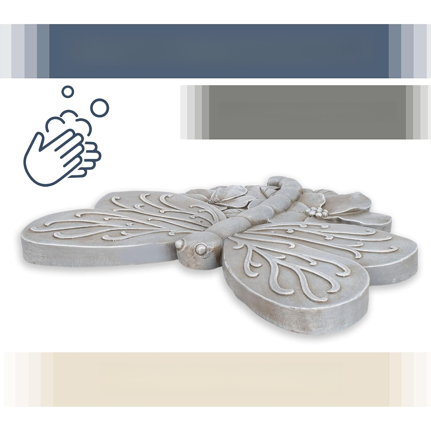 Decorative garden stepping stones