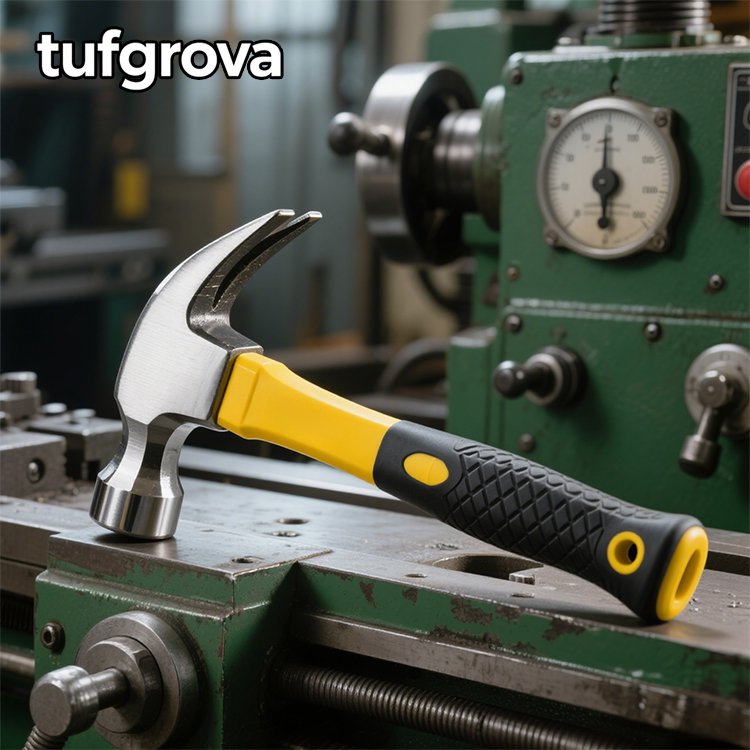 Detalle de la cabeza cuadrada del martillo de garra resistente