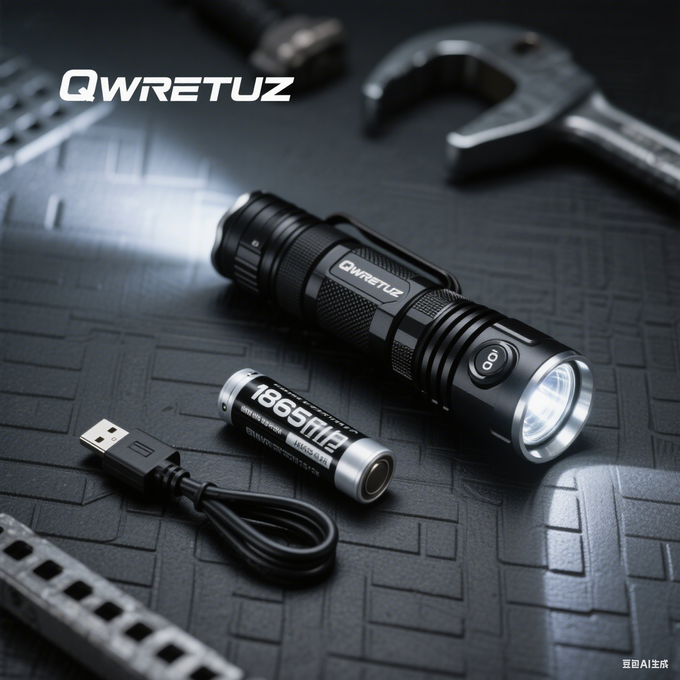 Linterna de autodefensa de doble arco