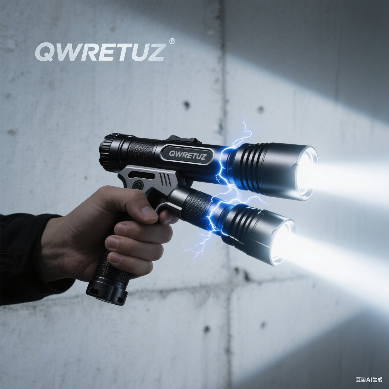 Linterna de autodefensa de doble arco