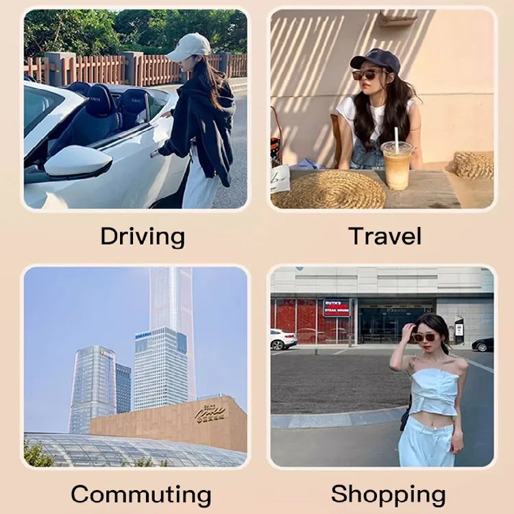 [For glasses] Outdoor Clip-On Polarised Folding Sunglasses 