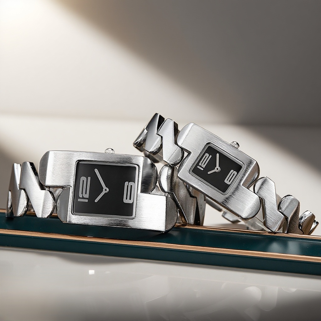 中世風ブレスレットウォッチの装着イメージ