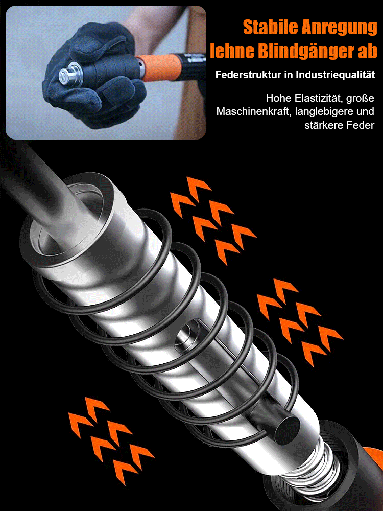 Manuelle Nagelpistole mit Schalldämpfer