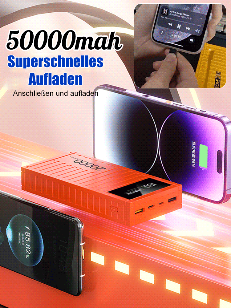 【20000mAh Container】Neue 66W Super-Schnelllade-Powerbank