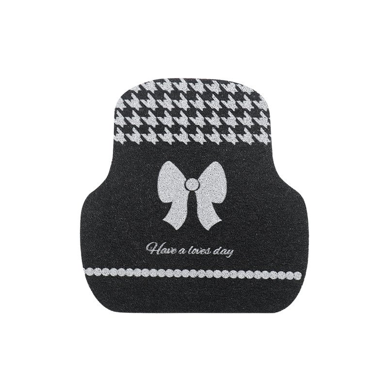 Car protection mats car foot mats cute bowknot wire ring car foot mats