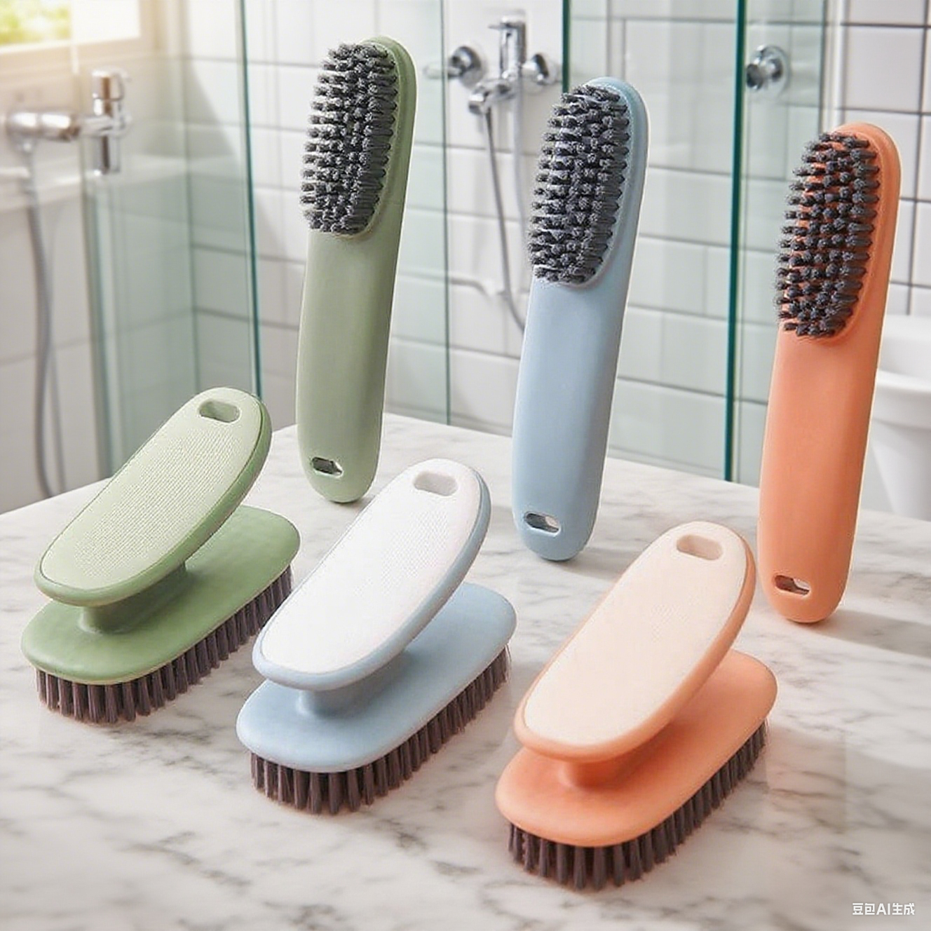  Multifunkční čistící kartáč s dlouhou rukojetí