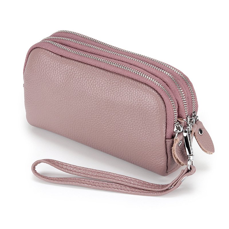 レディース多機能牛革クラッチバッグ