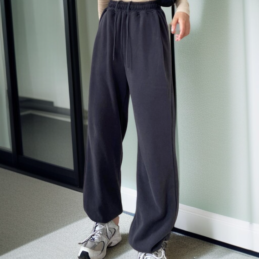 ルーズフィット・スウェットパンツ スポーツパンツ 眠る 惜しげもなく ツイード プラス