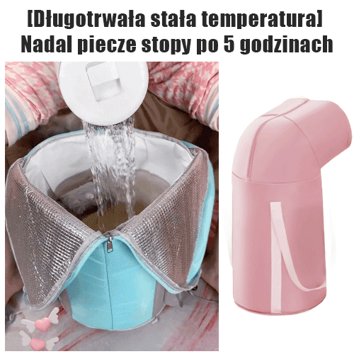 【Narzędzie do usuwania wilgoci】Podgrzewane składane wiadro do moczenia stóp