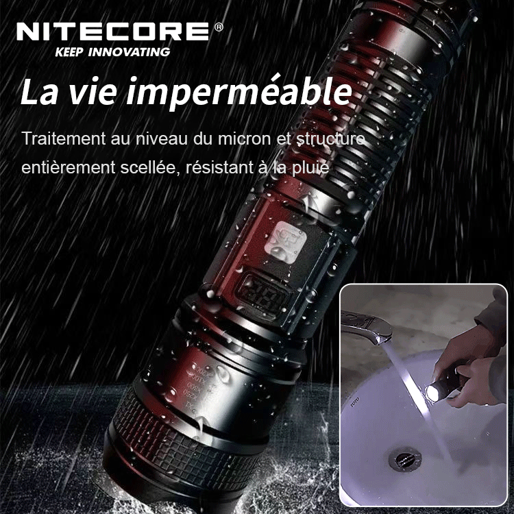 Lampe de poche de lumière forte de tir lointain extérieur