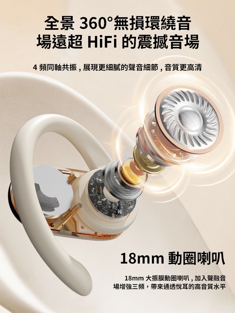 可為手機充電掛耳式藍牙耳機降噪長續航