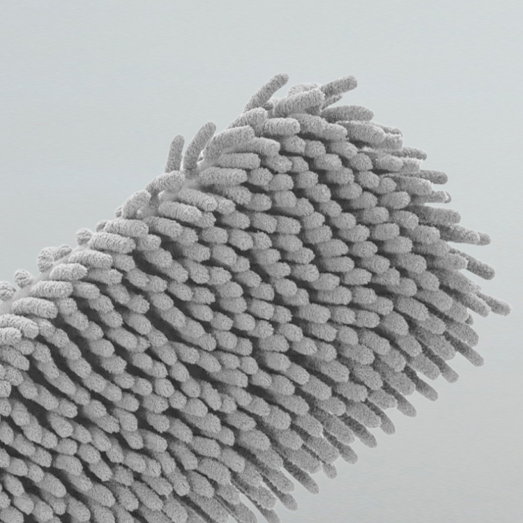 Hands-free chenille flat mop