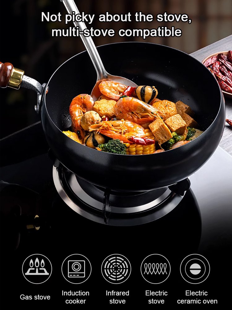[Uncoated healthy pot] Iron-supplemented pure iron non-stick pot