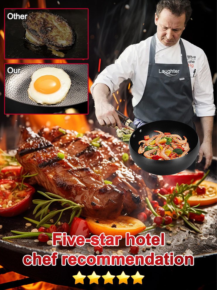 Uncoated non stick pan
