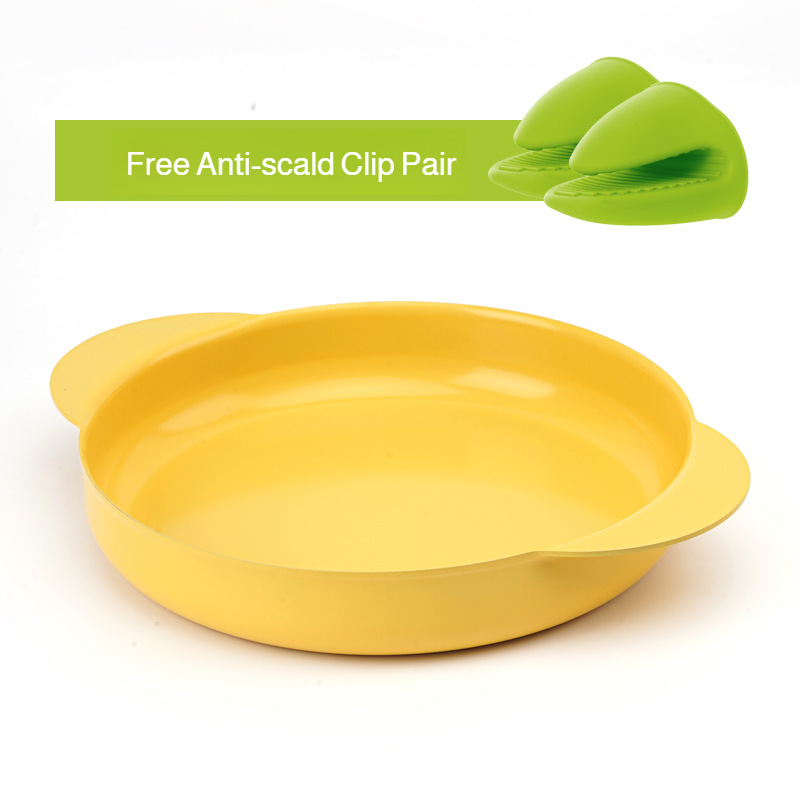 Double-sided ceramic coated double-ear pan non-stick double-ear pan household baking cake baking pan