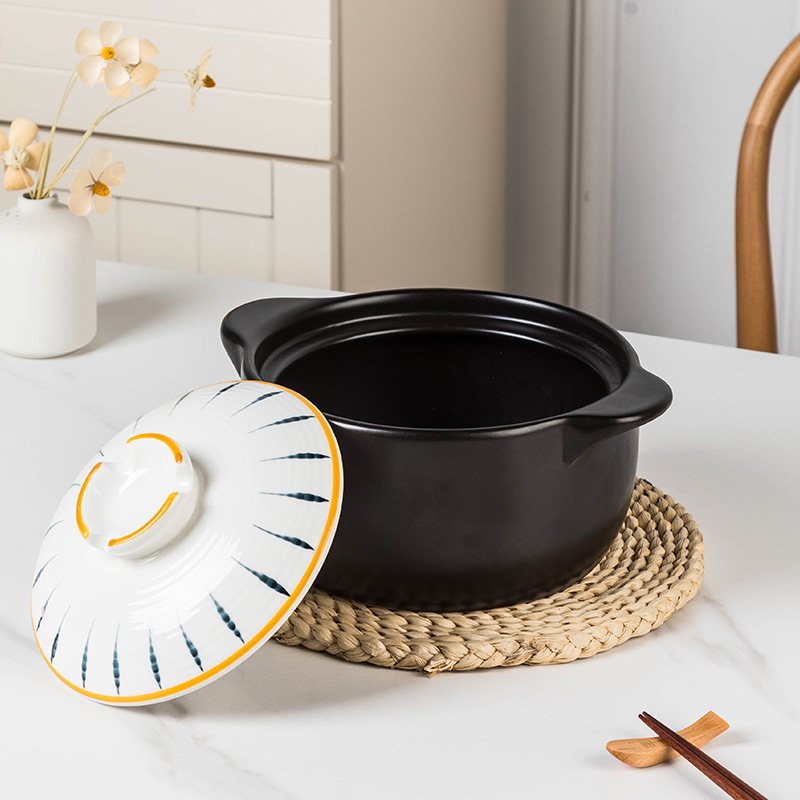 Auflauf Eintopf Topf Haushalt Gas offene Flamme hochtemperaturbeständig Keramik Suppentopf