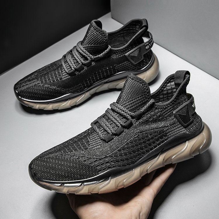 남성 플라이 니트 통기 스니커즈